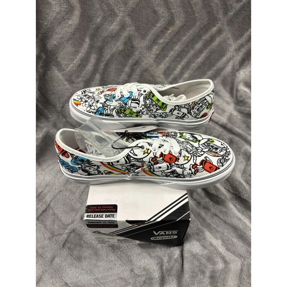 NIB Vans x Crayola Limited Edition Shoes -‎ Kids Size 3